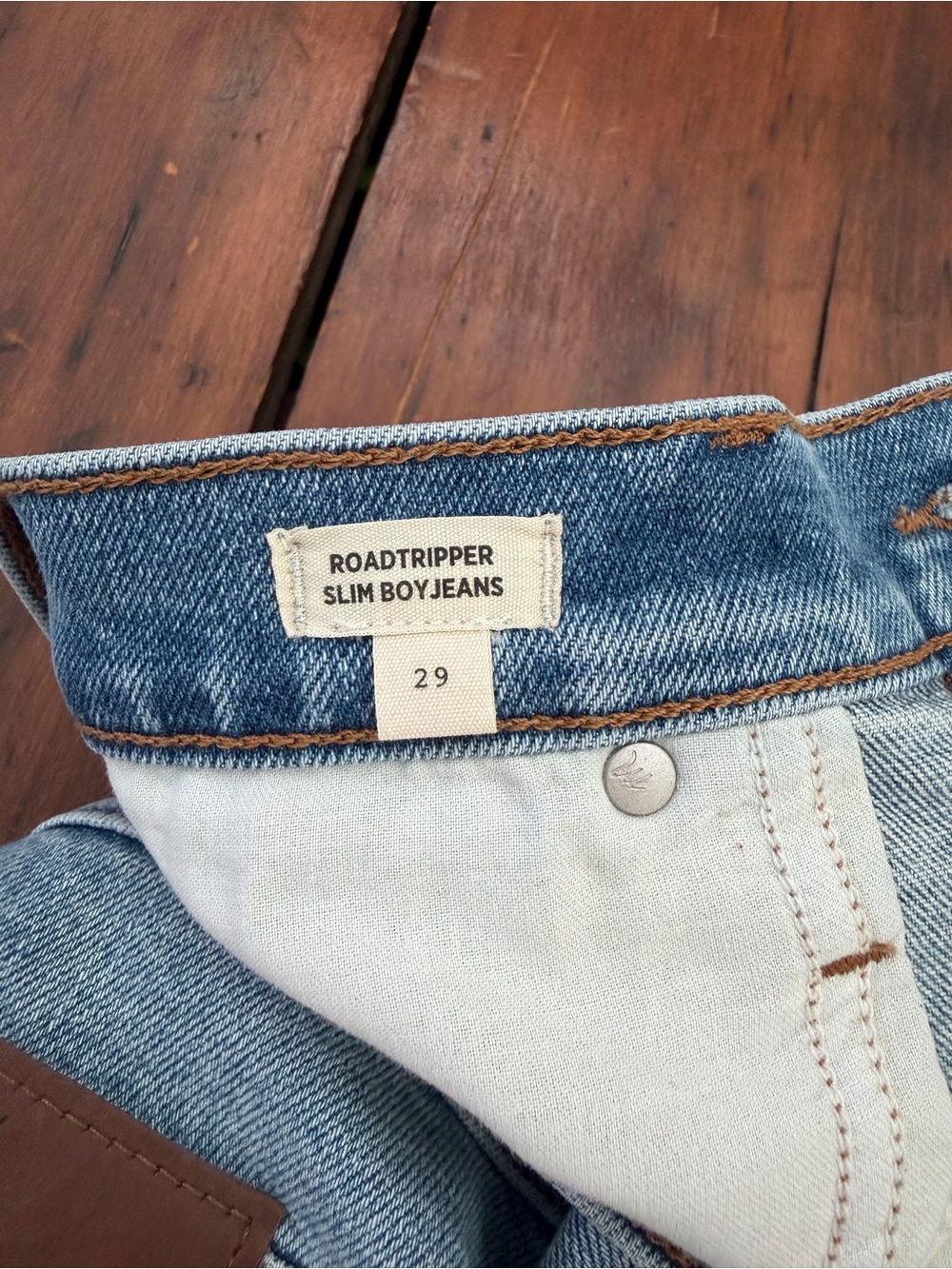 Madewell Road-tripper Slim Boy Jeans in Light Blue - Size 29
